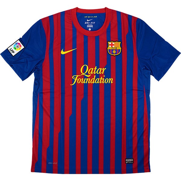 Tailandia Camiseta Barcelona 1ª Kit Retro 2011 2012 Azul Rojo